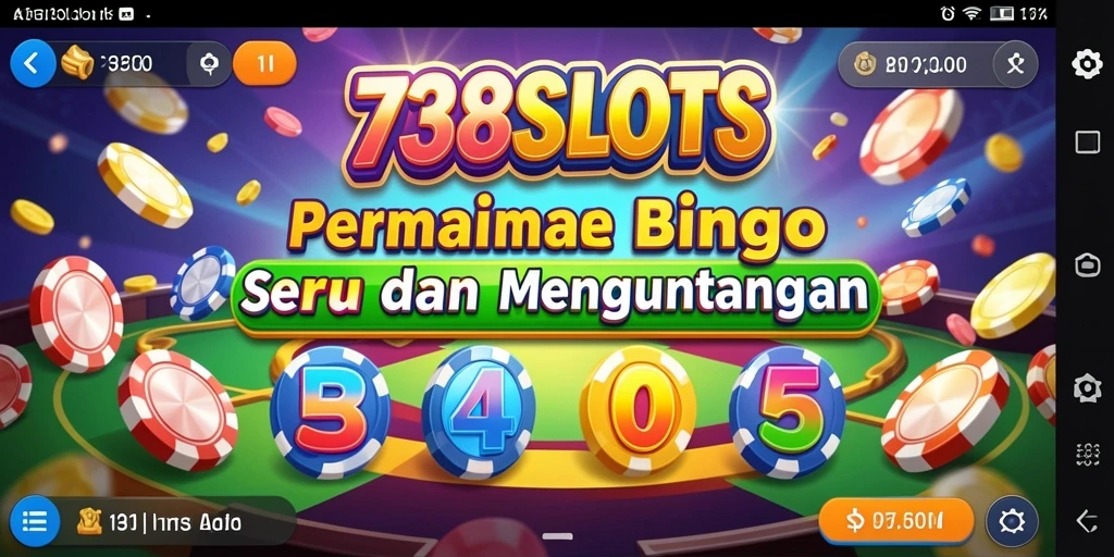 Screenshot gameplay Bingo di 738SLOTS yang mendebarkan.