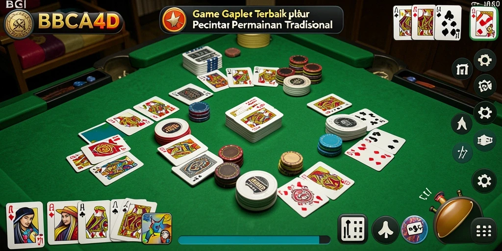 Tampilan menarik dengan gameplay Gaple yang interaktif dan seru.