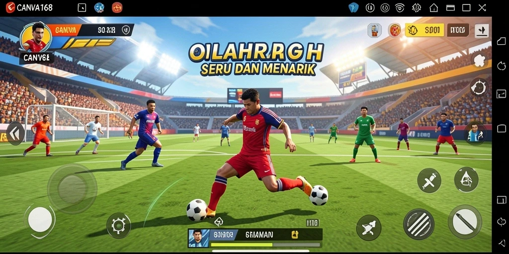 Screenshot gameplay CANVA168 yang menampilkan pertandingan seru.