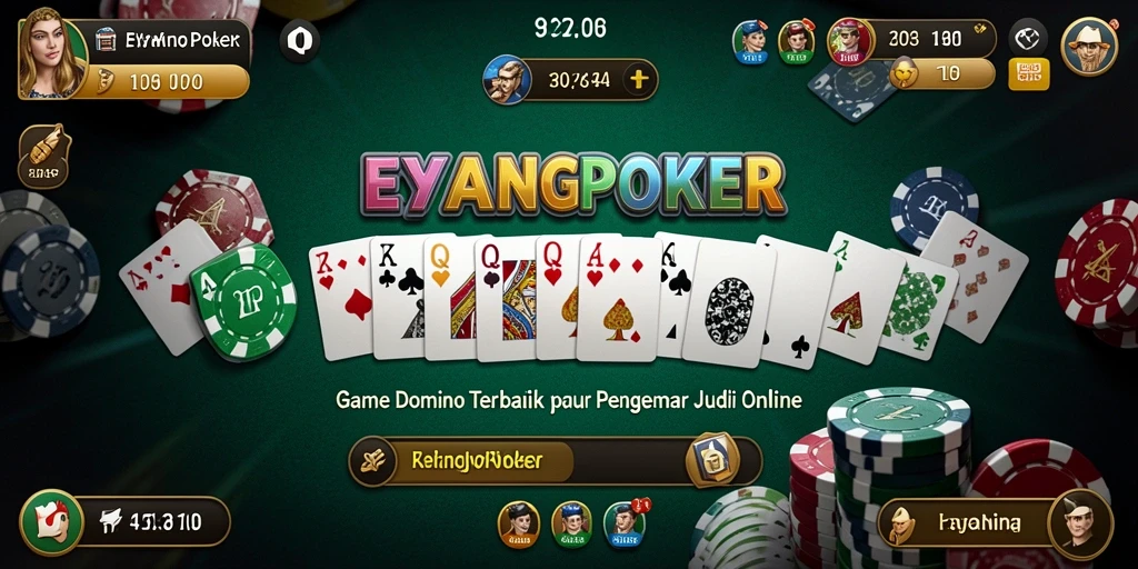 Tampilan gameplay seru dari EYANGPOKER dengan efek visual menarik.