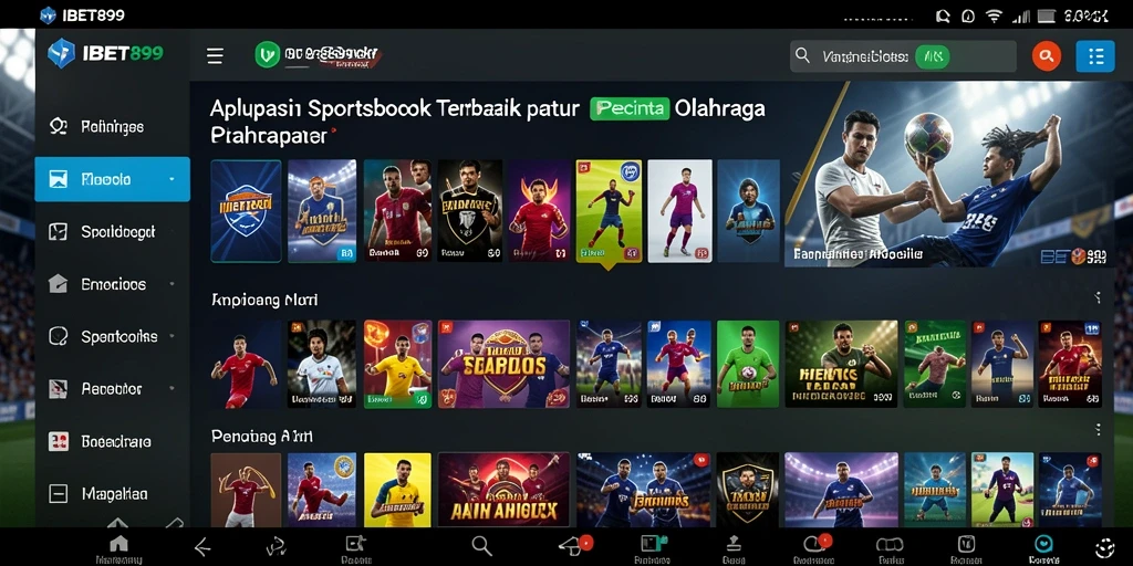 Tampilan utama gameplay <strong>IBET899</strong> dengan berbagai pilihan taruhan olahraga.