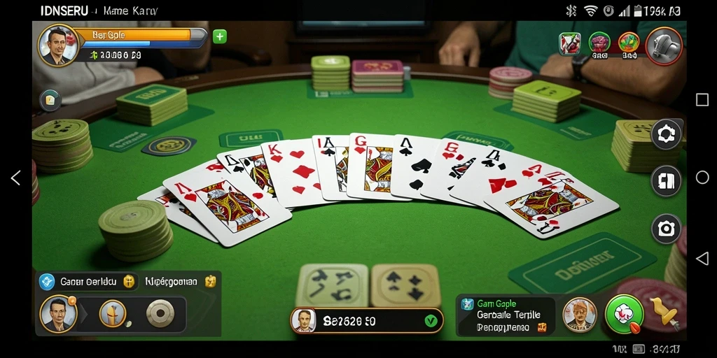 Screenshot gameplay Gaple yang seru di IDNSERU.