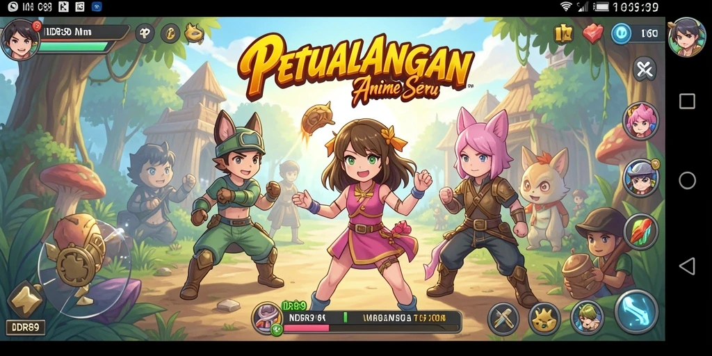 Tampilan grafis menakjubkan dalam gameplay IDR89.