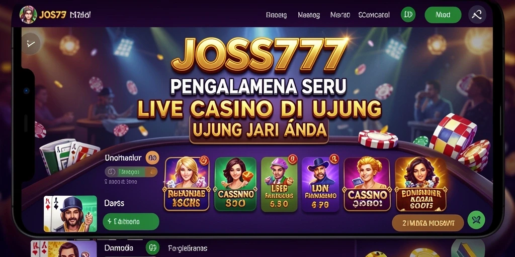 Tampilan menarik dari gameplay Live Casino JOSS777.