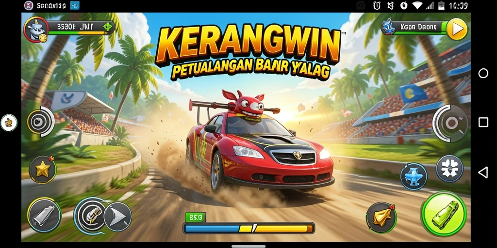 Tampilan gameplay KERANGWIN yang mendebarkan dan memikat.