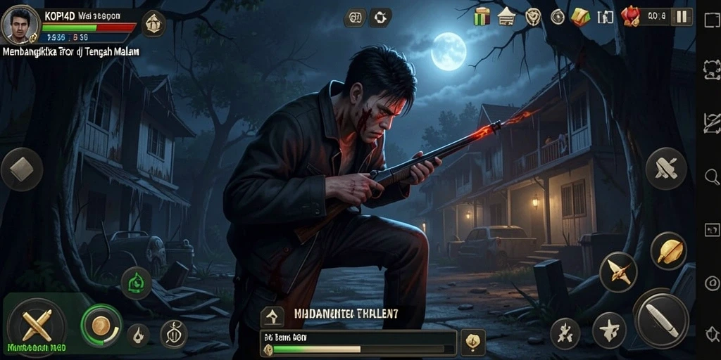 Screenshot gameplay KOPI4D yang menampilkan kegelapan dan ketegangan.