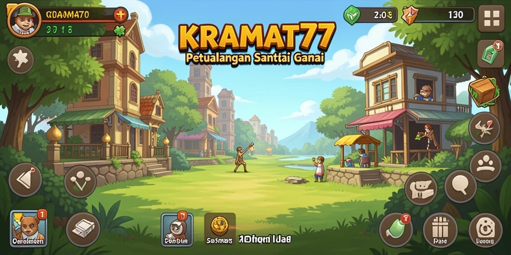 Tampilan gameplay KRAMAT77 yang menarik dan berseni.