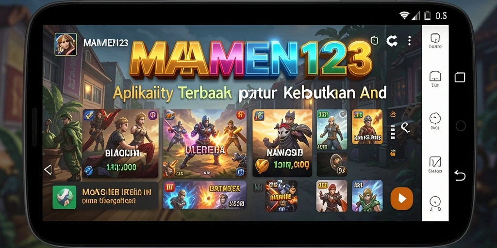 Tampilan screenshot utama MAMEN123 yang menampilkan antarmuka pengguna yang intuitif.