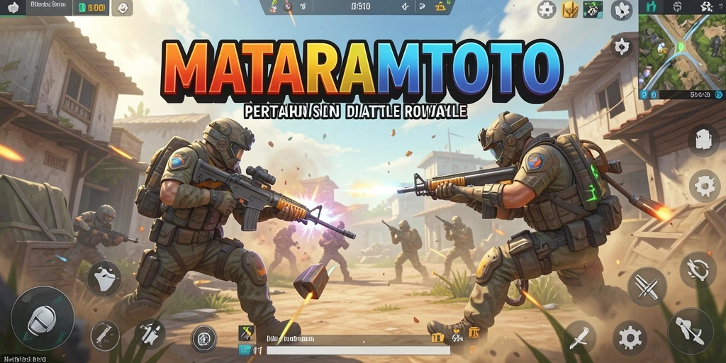 Tangkapan layar aksi seru dalam permainan Battle Royale.