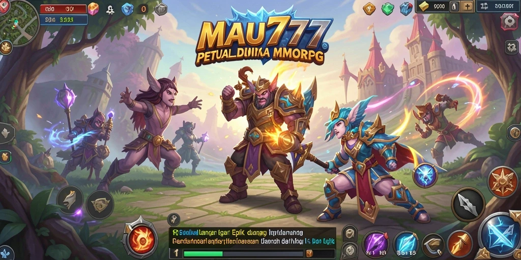 Tampilan menarik dari gameplay MMORPG yang seru.