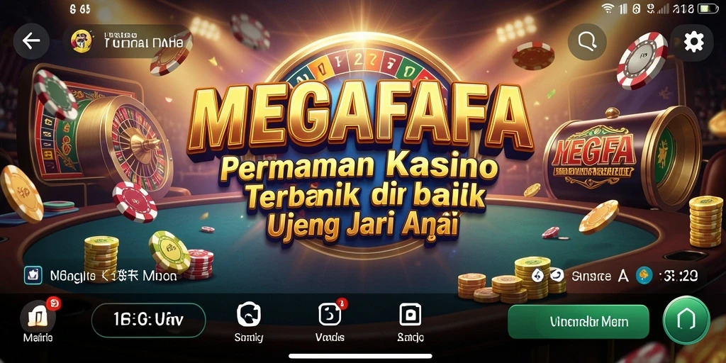 Screenshot gameplay MEGAFAFA menampilkan pengalaman kasino yang mengasyikkan.
