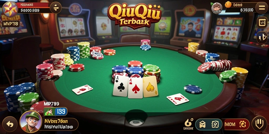 Screenshot menunjukkan serunya gameplay QiuQiu di MVP789.