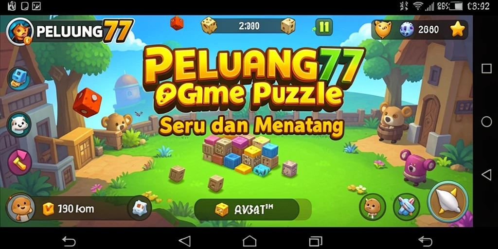 Gameplay PELUANG77 menunjukkan pemain menyelesaikan teka-teki Puzzle yang menantang.