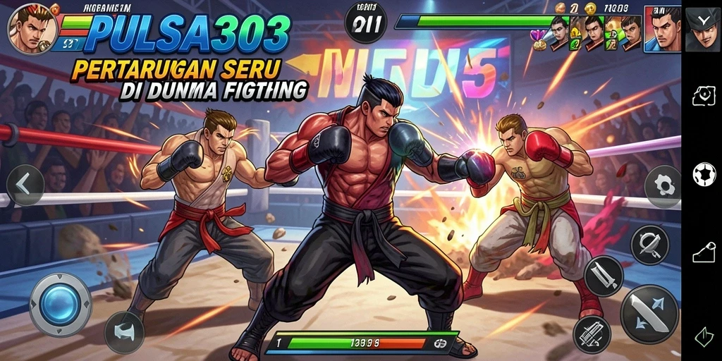 Tampilan gameplay <strong>PULSA303</strong> yang penuh aksi dan pertarungan seru.