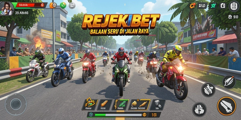 Tampilan gameplay balapan realistis di REJEKIBET.