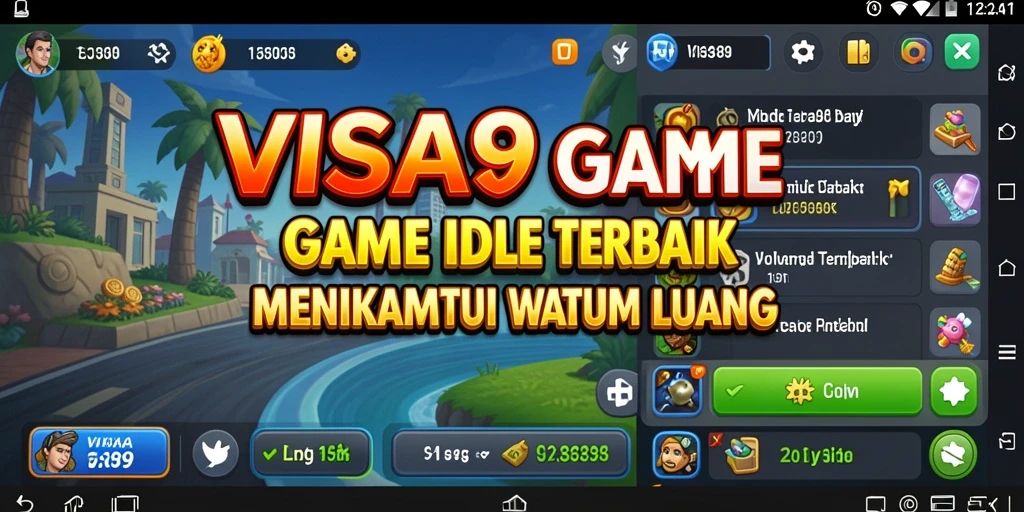 Screenshot utama VISA89 menampilkan gameplay yang menarik dan santai untuk game Idle.