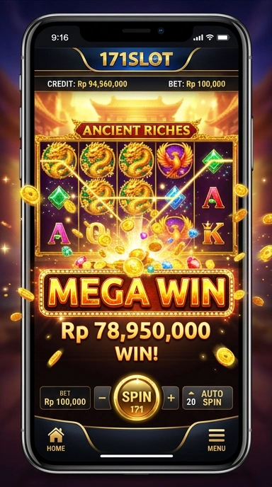 Tampilan antarmuka aplikasi 171slot yang modern dan intuitif.